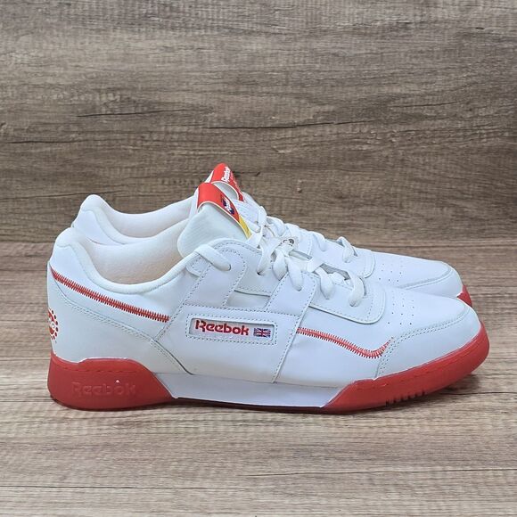 Reebok Workout Plus Popsicle Men\'s Size 13 White Cherry Training Shoes (GY2442) main image 8